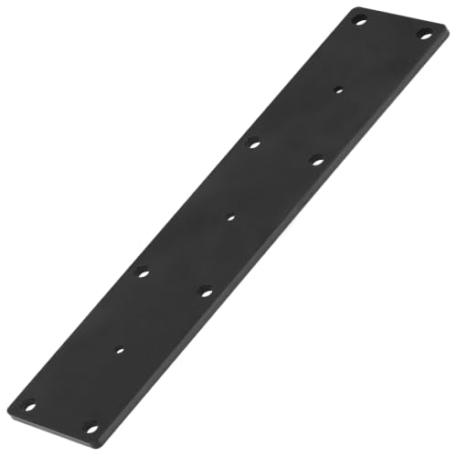 2 PCS 16" x 3" Flat Mending Plate, Black Heavy Duty Bracket