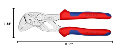 KNIPEX Tools 86 05 150 6-Inch Pliers Wrench Comfort Grip - style: 6-Inch Comfort Grip