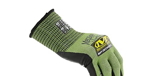 Mechanix Wear ANSI A3 SpeedKnit Urethane Coated Work Gloves Green Small - size: X-Small