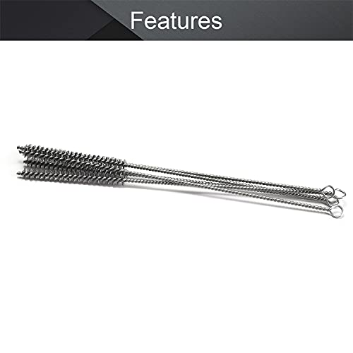 Utoolmart Steel Wire Spiral Power Brushes, 0.4-inch Diameter, 12-inch Length, 5pcs - color: 5pcs, size: 1cm