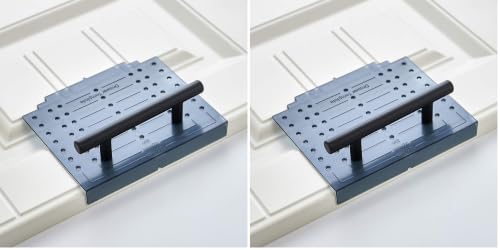 Ravinte Cabinet Door & Drawer Hardware Installation Template Kit Include Drill Bit Mounting Template for Cabinet Knob, Cabinet Pulls (Pack of 2) - size: Align Sizes: 3'' / 3.75'' / 5'' (Pack of 2)