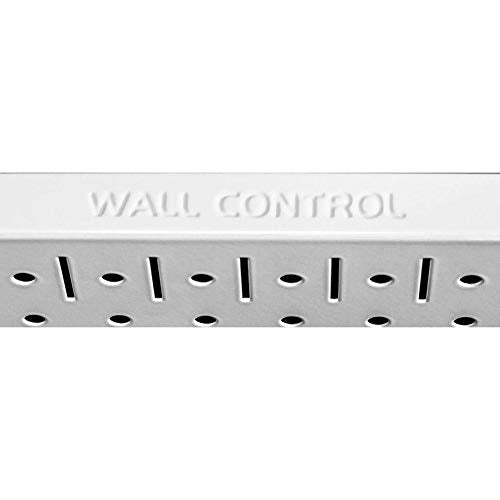 Wall Control 30-WRK-400WB Standard Workbench Metal Pegboard Tool Organizer,White/Black - color: White/Black