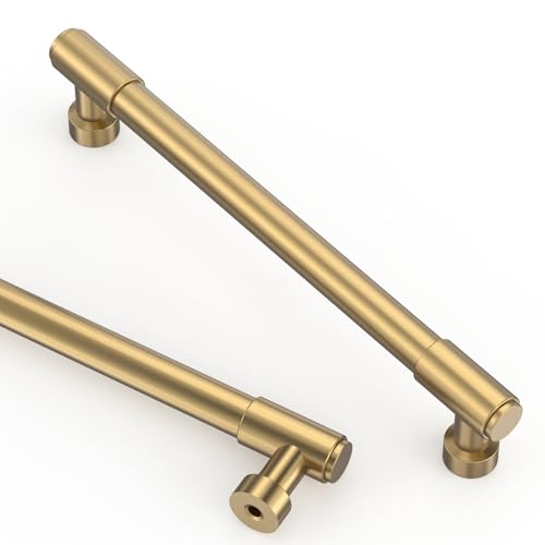 Asidrama Champagne Bronze Kitchen Cabinet Pulls,6.3 Inch,10 Pack - color: Champagne Bronze, size: 6.3" Hole Center