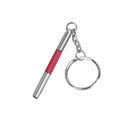 UNEAK - Eyeglass Screwdriver Repair Kit Red Precision 3 in 1 Mini Screwdrivers Set Keychain Glasses, Sunglasses, Sunglass, Watch, Electronics, Eyeglasses, Flat Head, Phillips, Hex - color: Red