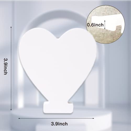 AOCEAN 4 Inch White Wood Letters Unfinished Wood Letter for Wall Decor Decorative Standing Letters Slices Sign Board Decoration for Craft Home Party Projects (Love) - style: LOVE