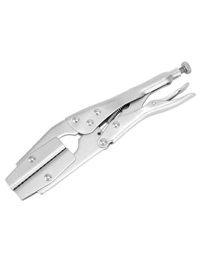 QWORK Radiator Hose Clamp Set, 2 Pieces 10" Self-Locking Pinch Off Pliers, Pipe Sealing Lock Tool, Universal for Automobile Radiator Pipe, Fuel Hose, Water and Vacuum Lines