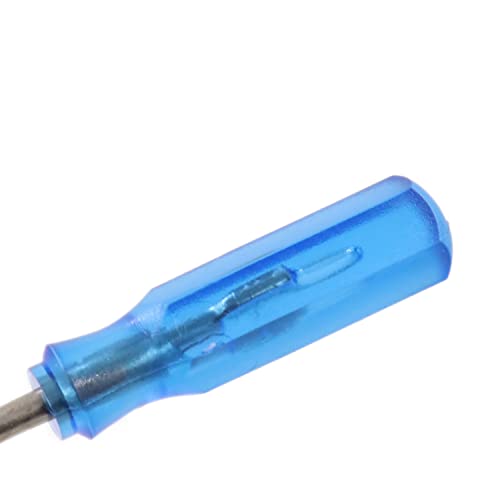 100pcs 45mm x 2mm Tiny Size Slotted Word Flat Head Screwdrivers - color: Blue, size: 2.0mm - (Slotted)