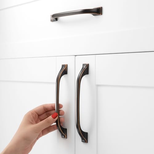 Oil Rubbed Bronze Cabinet Pulls 5 Inch Drawer Pulls 10 Pack 8222 - color: Oil Rubbed Bronze, size: 5 Inches, style: 10 Pack Arch Pull