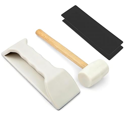 Floor Gap Fixer Tool Kit, Nylon Mallet & Plank Grabber, Laminate Repair - style: Plank Grabber with Rubber Hammer