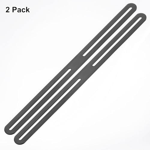 M METERXITY 2-Pack Flat Mending Plate Support 14.17x0.94in, Black - color: Black, size: 360 x 24mm