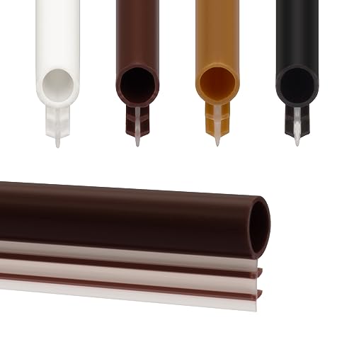 Window Weatherstrip Seal 1/4" Bulb Bubble Kerf Mount Gasket (100', Brown) - color: Brown, size: 100 Feet