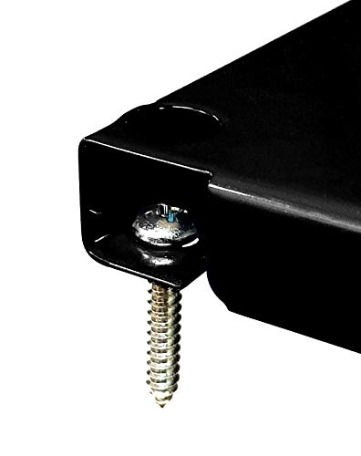 Wall Control Pegboard Rack Horizontal Metal Pegboard Garage Tool Storage Pack - Two 32-Inch Wide x 16-Inch Tall Easy To Install Peg Boards (Black) - color: Black