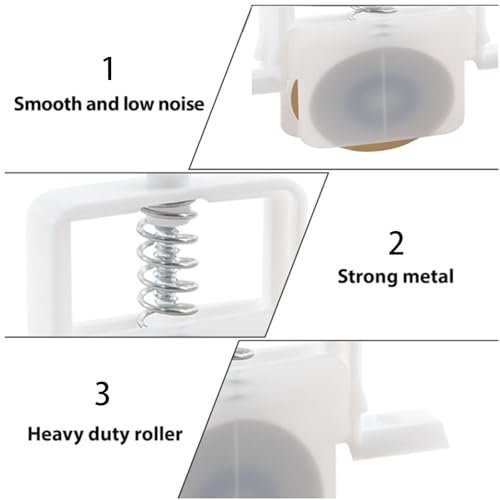 Set of 4 x 1-inch Sliding Screen Door Roller Replacement Kits, B691 and B695 Sliding Screen Door Rollers, Suitable for DIY Screen Door Roller Replacement (Includes 8 Screws)