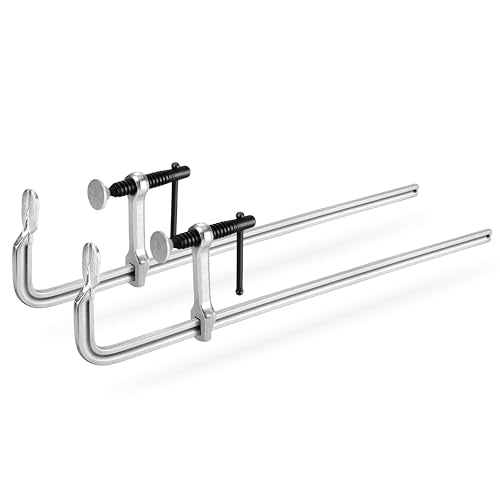 Jorgensen 18-Inch Light-Duty Drop Forged Steel Bar Clamps, 2-Pack - size: 18 Inch