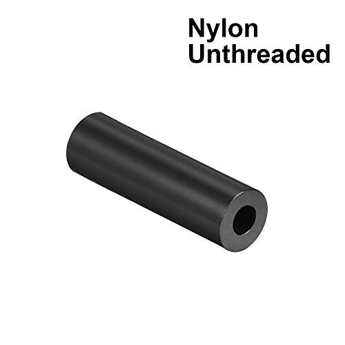 uxcell Nylon Round Spacer Washer 3.2mm ID 7mm OD 20mm Height for M3 Screws Black 100Pcs - size: 3.2mmx7mmx20mm