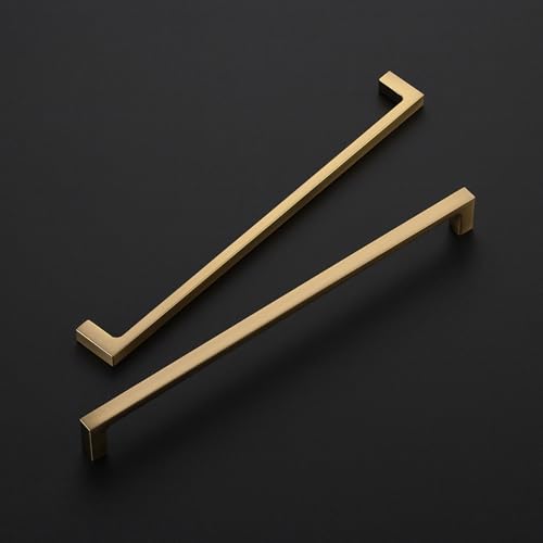Ravinte Champagne Bronze Kitchen Square Cabinet Handles 10 Inch 10 Pack - size: 10 Inch hole