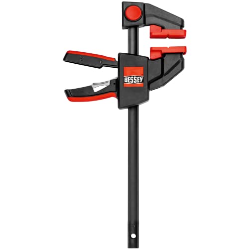 BESSEY EHK SERIES - 600 lb Clamping Force - 12 in - EHKXL12 Trigger Clamp Set - 3.625 in. Throat Depth - Wood Clamps, Tools, & Equipment for Woodworking, Carpentry, Home Improvement, DIY - size: 12 in., style: 600 lb force