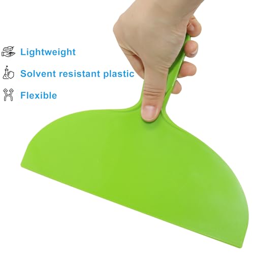 3 Pcs Plastic Putty Knife Scraper Set, 10 Inch Flexible