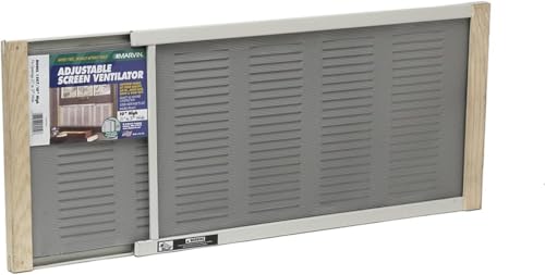 Frost King AWS1207SP WB Marvin Ventilators with Screens, 10" High, Fits 21-37" Wide, White - style: 10" High x Fits 21-37" Wide - Ventilator