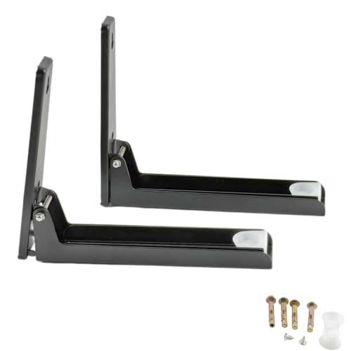 Microwave Wall Mount Shelf Bracket, Black
