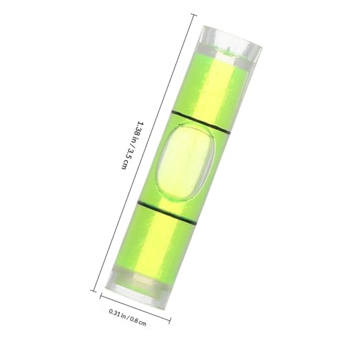 NUOBESTY Bubble Level Tool Mini Cylindrical Horizontal Bubble Level Small Spirit for Rv Camping Trailer Construction Photo Frame Alignment 1.37 in