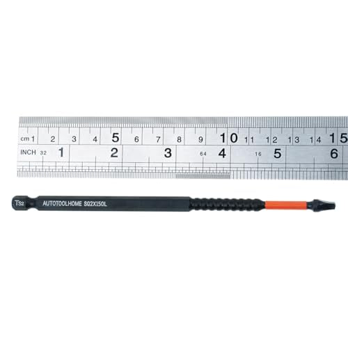 10 Pack #2 Square Driver Bits, 6-Inch Impact SQ2 Bits - size: 6inch, style: pocket hole driver bits