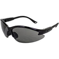 Global Vision Safety Shop Glasses - color: Black Frame/Smoke Lens