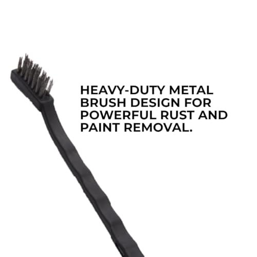 Harden 3-Piece Wire Brush Set – Professional Metal Brushes with Nylon, Steel & Brass Bristles, Heavy-Duty Bristle Brush Kit for Rust Removal, Cleaning & Detailing