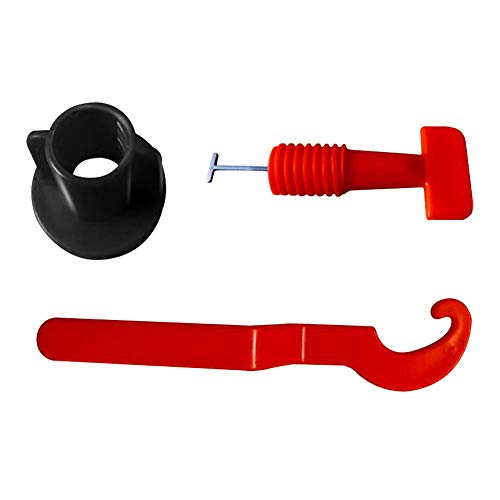 Tile Leveling System Kit Reusable 50pcs Tile Leveler Spacers with 2 Special Wrenches Plastic Flat Ceramic Tile Adjuster Floor Wall Building Tools - color: Non-replaceable Steel Needle