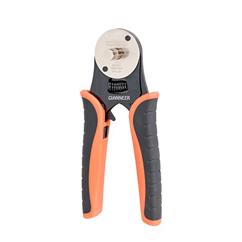 Deutsch Crimp Tool Closed Barrel Crimper 4 Way Indent 8 Impression Type Pin Crimping Tool for Deutsch Connector 14, 16, 18 AWG