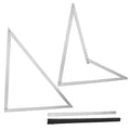 QWORK Combination Square, 48" Folding Aluminum Angle Ruler Precision Carpenter Tool for Framing, Woodworking