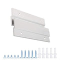 French Cleat Picture Hanger, Aluminum Z Hanger Interlocking Wall Mounting Bracket Hardware Kit Z Clips for Hanging Wall Painting, Mirrors, Panels, Artwork, Cabinet, Whiteboard (4inch-6Pairs) - size: 4 Inch-Standard