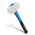 Real Steel Rubber Mallet Hammer 16 OZ White Rubber Hammer with Solid Head, Double-faced Mallets for Flooring, Woodworking, Camping, Automotive 0319 - size: 16 Oz
