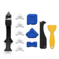 Professional 3-in-1 Silicone Caulking Tool Kit - Caulk Removal & Finishing Tool