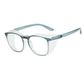 Safety Glasses for Men Women Nurses Anti Fog Stylish Fashion Comfortable Goggles with Side Shields Eye Protection for Adult - color: Dark Blue