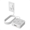 TESSAN Surge Protector Power Strip with 900J Surge Protection, 15 Ft, Grey - color: Grey with 1 USB C, size: 15 feet
