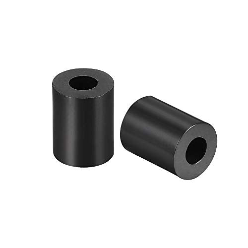 uxcell Nylon Round Spacer Washer 3.2mm ID 7mm OD 7mm Height for M3 Screws Black 100Pcs - size: 3.2mmx7mmx7mm