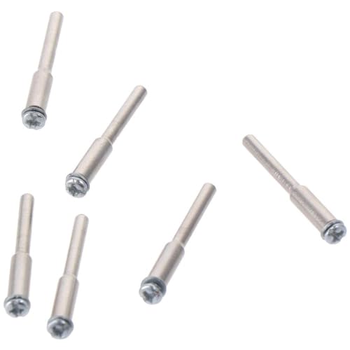 6pcs 1/8" Cut Off Wheel Screw Mandrel Set, HSS Mandrel Holder Compatible with Most Rotary Tool Bit