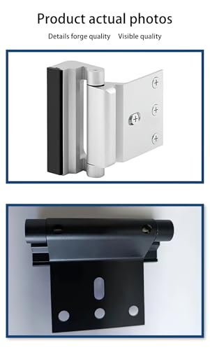 Home Security Door Lock, 3 Pack Childproof Door Reinforcement Lock,Upgrade Flip High Night Lock to Defend Your Home Kids (24, Black) - color: Black