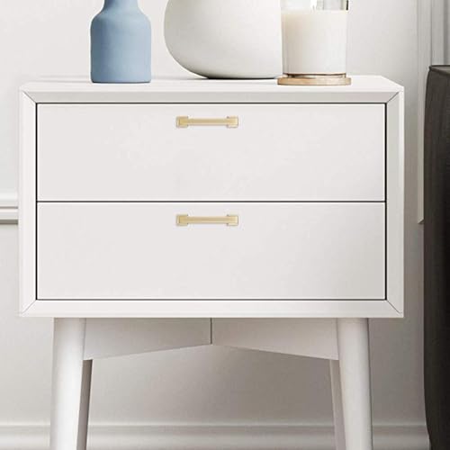 COTYKILEY 10 Pack 3 Inch(76mm) Brushed Brass Cabinet Handles Gold Kitchen Cabinet Pulls Cabinet Door Handles Kitchen Cabinet Hardware Cupboard Drawer Pulls Dresser Handles - color: Brushed Brass, size: 3" Hole Center（76MM）