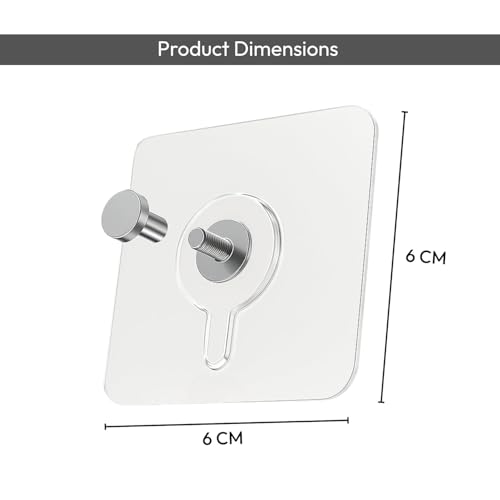Self-Adhesive Wall Hooks for Picture Frames – No-Drill Heavy-Duty Seamless Hanging Hooks for Home Décor, Photos, Mirrors & Artwork – Damage-Free Wall Mounting Hook (20)