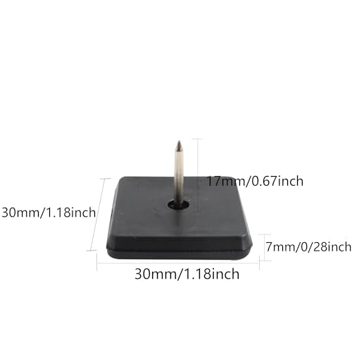 20pcs 1-1/4" Nail on Furniture Glides Sliders for Wooden Furniture, Furniture Sliders Pads Square Teflon Furniture Glides Floor Protectors PTFE Moving Furniture Glides - size: 1.18x1.18-20pcs