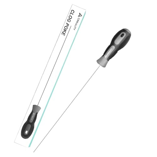 Creality 3D Printer Tools, Creality Clog Poke 3D Printer Nozzle Cleaning Kit for 1.75mm Filament Nozzles, Φ1.5mm Needle with Arrow Tip, 210mm Prolong&Hight Hardness Cleaning Hotend Without Disassembly - style: Clog Poke
