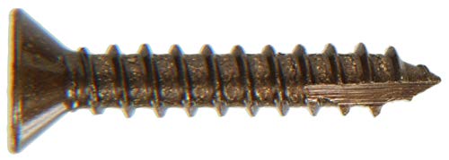 Hillman 45463 #9 x 1" Antique Bronze Flat-Head Phillips Wood Screws, 30 Pieces