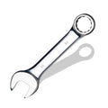 14 mm Metric Stubby Combination Wrench, CR-V Steel with Mirror Polish, 12-Point Design, 15-Degree Offset, Perfect for Auto Repair, Household, Car & Truck Emergency - size: 14 mm