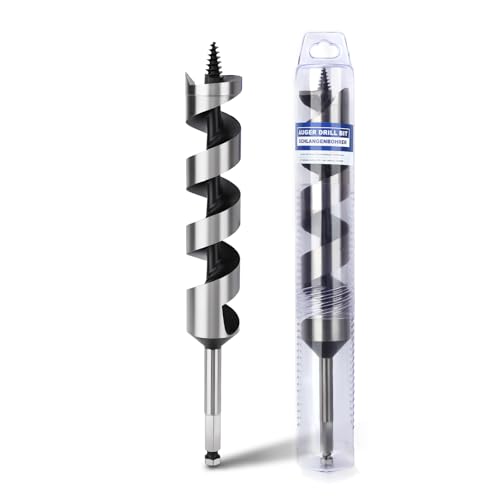 1-1/4" X 9.84" Auger Bit for Wood, 32x250mm Hex Long Auger Drill | 3/8" Hex Shank,for Hard Wood,Ship, Composite Materials, Drywall and DIY Projects - size: 1-1/4" (32mm)diameter, style: 9.84 inch / 250mm Length
