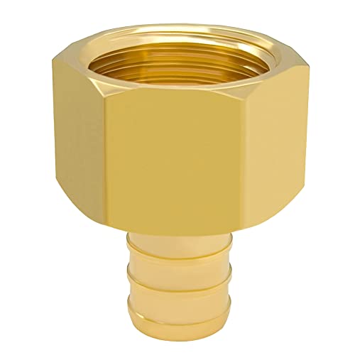 Hooshing 6 Pack 1/2" PEX to 1/2" Female NPT Adapter - size: 1/2" Pex x 1/2" NPT Female