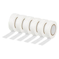 6 Rolls White Electrical Tape 19mm x 18m Strong Adhesive PVC Insulation Tape for Insulating Repairing and Protecting Electrical Wires - color: six whie