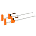 JORGENSEN 48-inch Bar Clamps, 90°Cabinet Master Parallel Jaw Bar Clamp Set, 2-pack - size: 48 Inch