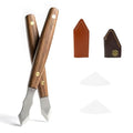 Marking Knife Set for Woodworking, 2-Piece Dual Bevel Precision Scribe Tools with Stainless Steel Blades and Wood Handles, Long Neck Design for Dovetail Joints and Tight Spaces